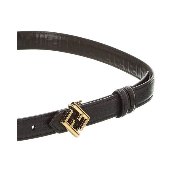 FENDI FF Buckle Leather Belt - Picture 2 of 3